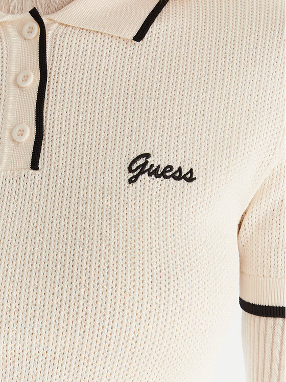Guess Guess Polo Polo sweater Bež Slim Fit