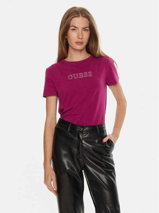 Guess T-Shirt Briana V3BI11 J1314 Ροζ Regular Fit