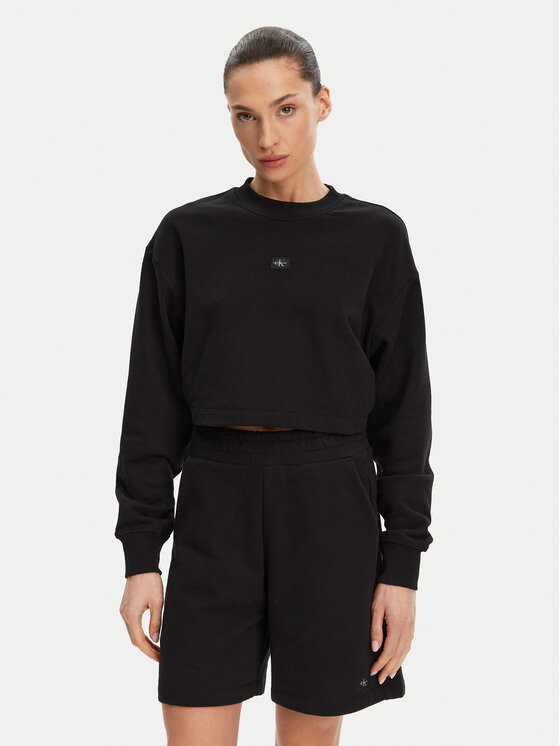 Calvin Klein Jeans Felpa J20J225370 Nero Regular Fit, taglia : XXL