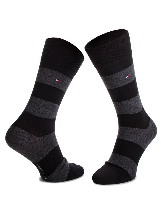 Tommy Hilfiger Tommy Hilfiger 2er-Set hohe Unisex-Socken 342021001 Schwarz