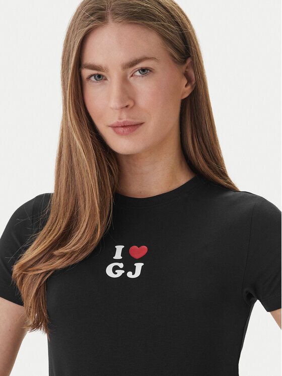 Guess Jeans Guess Jeans T-shirt W6GIB1 J1314 Crna Slim Fit