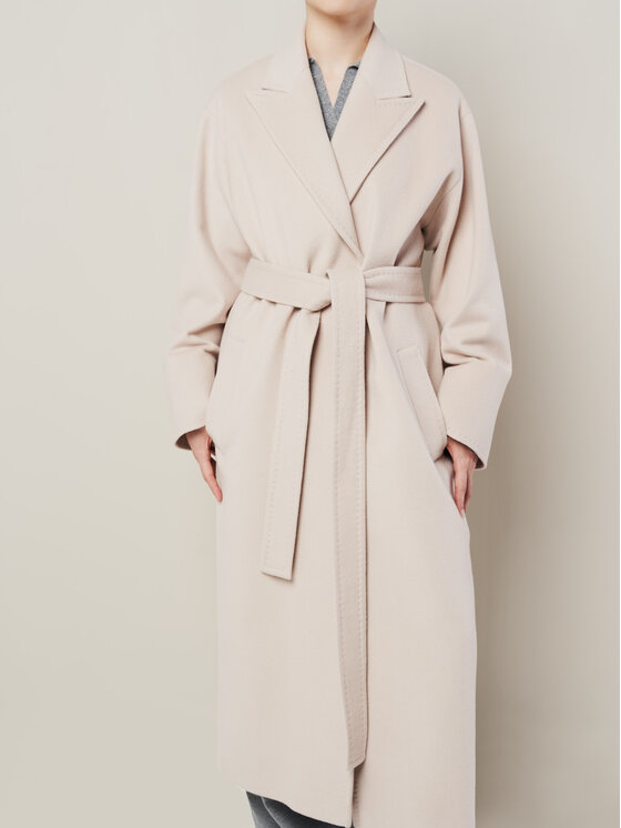 BEIGE BEIGE Płaszcz zimowy BASE MODERN Beżowy Regular Fit