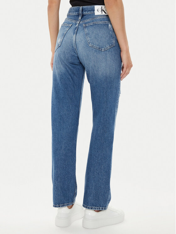 Calvin Klein Jeans Calvin Klein Jeans Traperice J20J223888 Plava Straight Fit