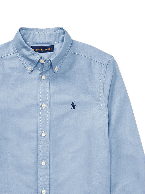 Polo Ralph Lauren Polo Ralph Lauren Риза 323819238002 Светлосиньо Slim Fit