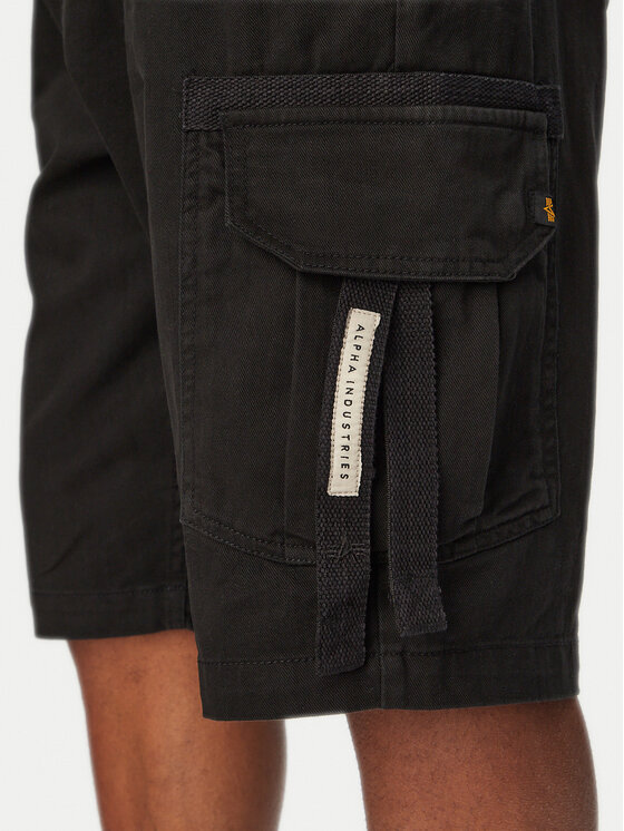 Alpha Industries Alpha Industries Szövet rövidnadrág 266256 Fekete Regular Fit
