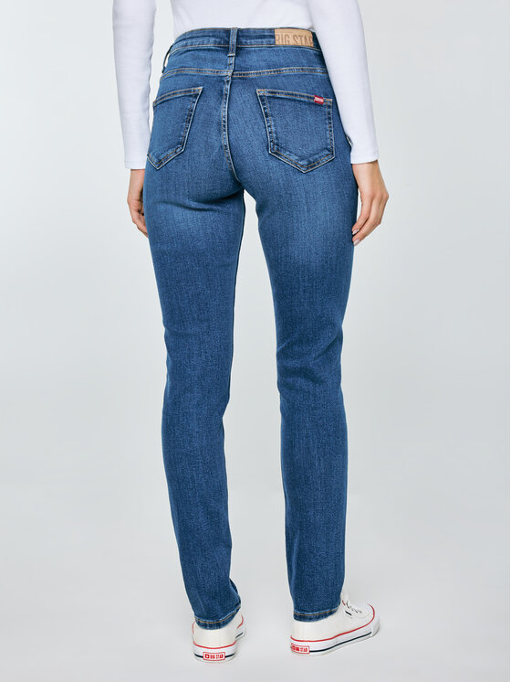 BIG STAR BIG STAR Jeansy KATRINA HIGH WAIST Niebieski Slim Fit