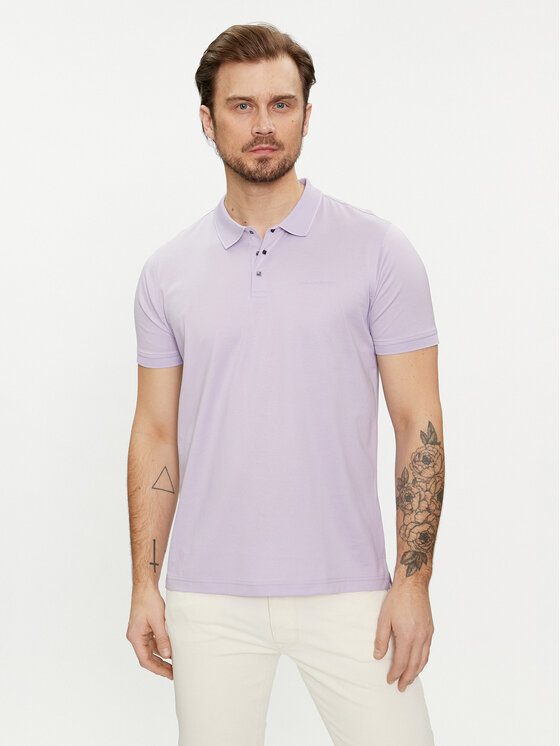 KARL LAGERFELD KARL LAGERFELD Polokošile 745000 542200 Fialová Regular Fit