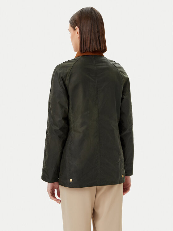 Barbour Barbour Giacca di transizione Beadnell Wax LWX0827OL51 Verde Regular Fit