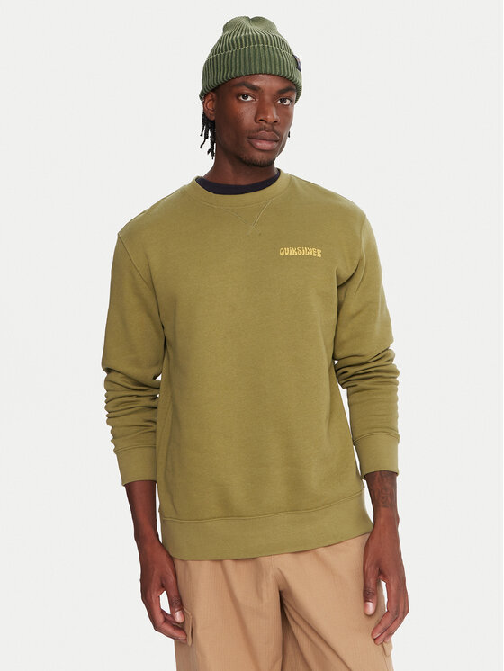 Quiksilver Quiksilver Pulóver Salt Water Graphic EQYFT05127 Zöld Comfort Fit