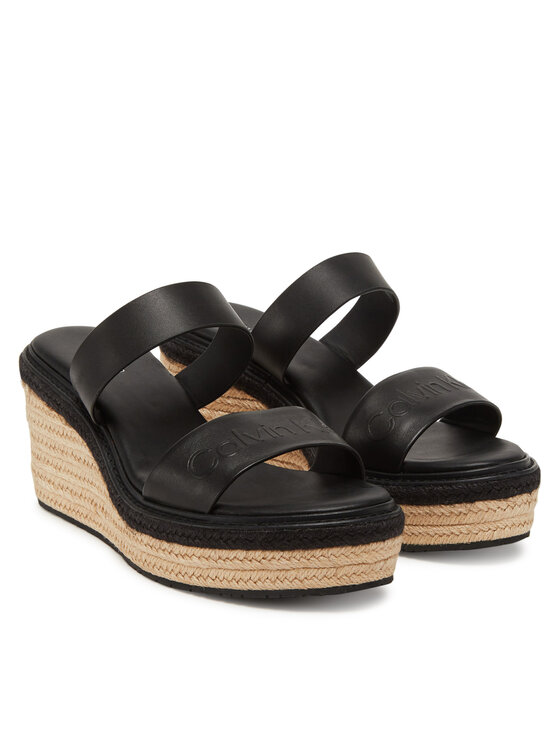 Calvin Klein Calvin Klein Εσπαντρίγιες Wedge Sandal 50 - He HW0HW02375 Μαύρο