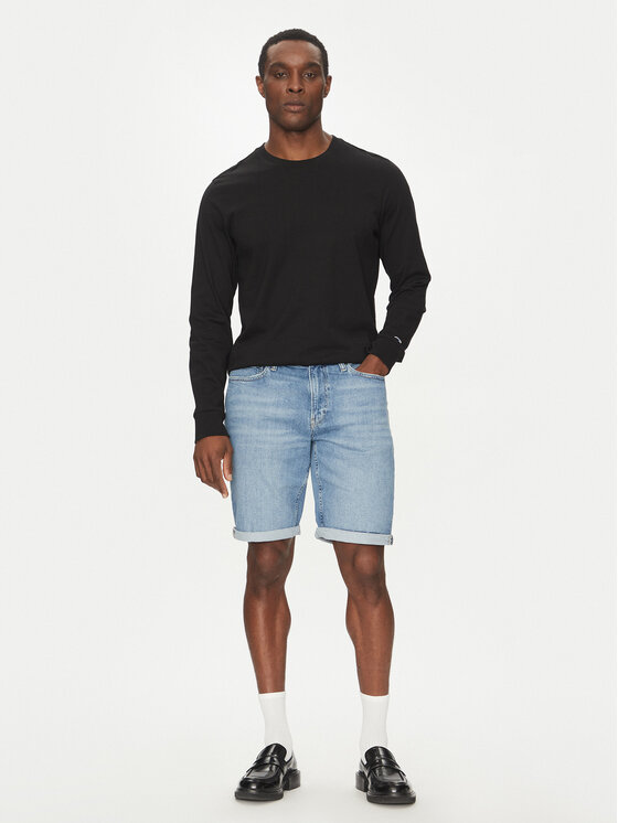 Calvin Klein Calvin Klein Džínové šortky K10K114079 Modrá Slim Fit