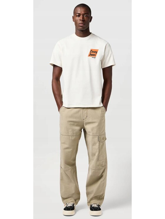 Wrangler Wrangler T-Shirt Casey Jones Graphic Tee Biały Relaxed Fit
