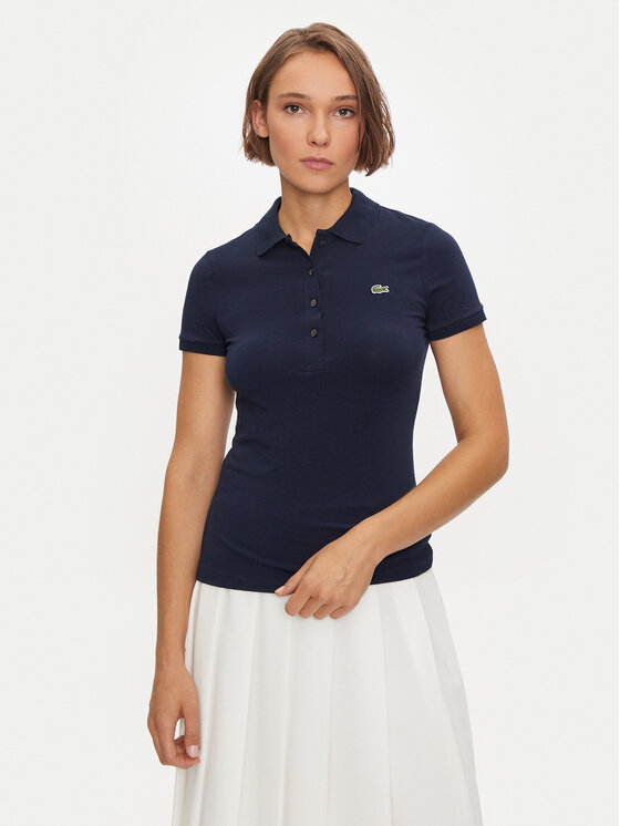 Lacoste slim fit polo navy best sale