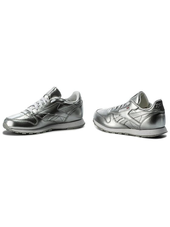 Reebok Sneakers Classic Leather Metallic BS8945 Argent Modivo