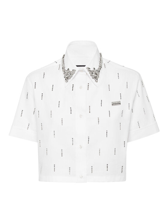 PHILIPP PLEIN PHILIPP PLEIN Koszula 22925 Biały Fitted Fit
