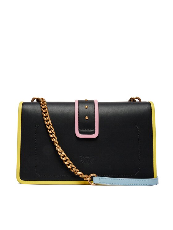PINKO Pinko Kabelka Love One Mini Classic Cl PE 24 PLTT 100053 A1K1 Černá