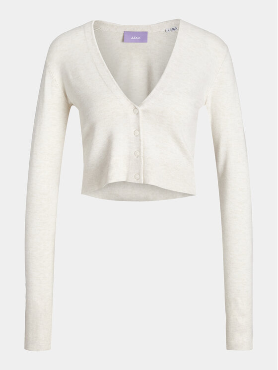 JJXX JJXX Kardiganas Sabel 12224471 Balta Regular Fit
