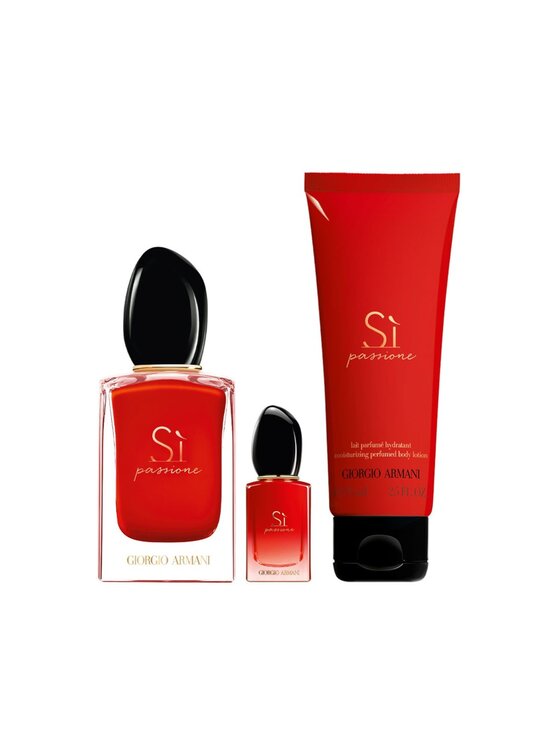 Zestaw zapachowy Giorgio Armani, Giorgio Armani Si Passione 50ml woda perfumowana + 7ml woda perfumowana + 50ml balsam do ciała