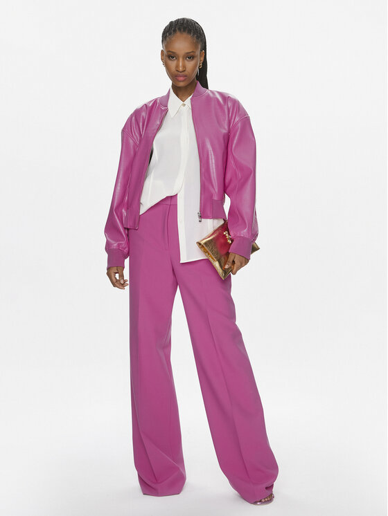 HUGO Hugo Jacke aus Kunstleder Amiboma-1 50508332 Rosa Regular Fit