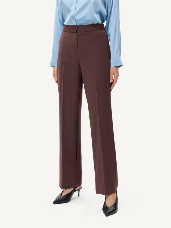 KMX KMX Spodnie materiałowe 809870005 Brązowy Straight Fit