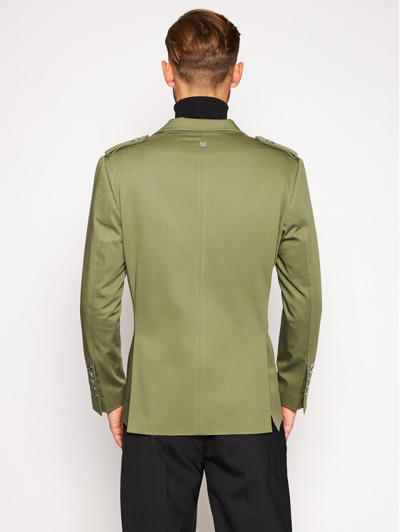 Giacca da abito Burnout 1 Verde Regular Fit