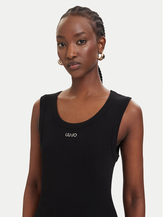 Liu Jo Sport Liu Jo Sport Top TA6097 J4822 Crna Slim Fit