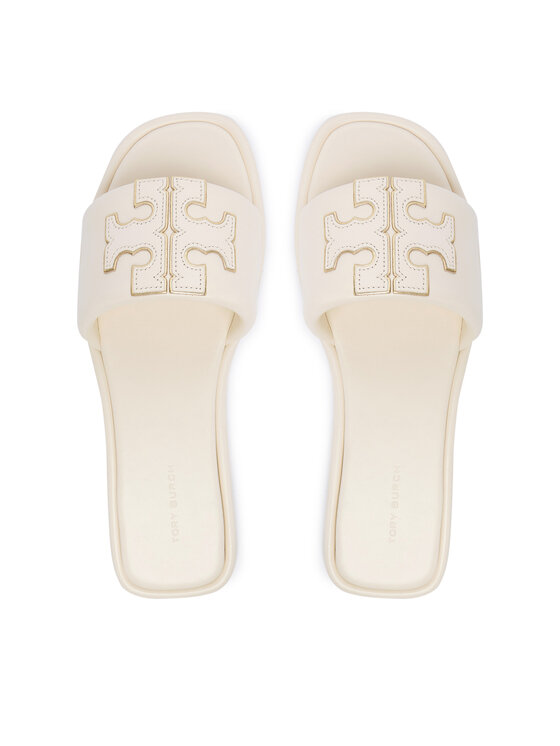 Tory Burch Tory Burch Şlapi Double T Sport 79985 Écru
