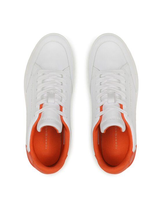 Tommy Hilfiger Tommy Hilfiger Αθλητικά Feminine Sneaker With Color Pop FW0FW06896 Λευκό