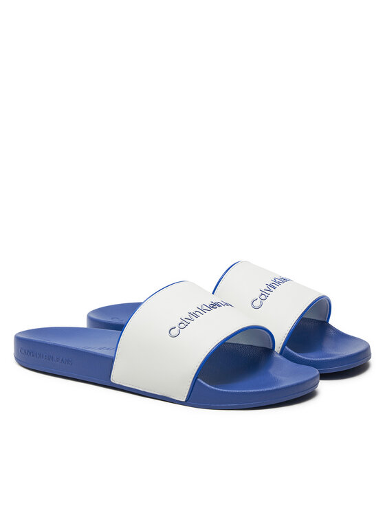 Calvin Klein Jeans Calvin Klein Jeans Šľapky Slide Institutional YM0YM01019 Biela
