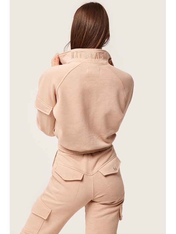 MANDRAGORA MANDRAGORA Felpa Cargo Beige Regular Fit