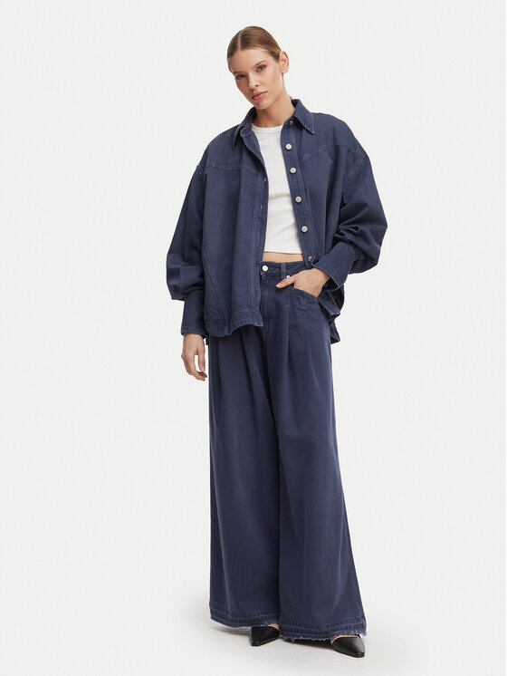 BOSS BOSS Джинсова сорочка 50552520 Сірий Oversize