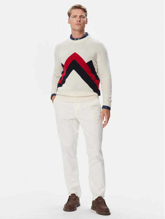 Robe di Kappa Robe di Kappa Svetr Zellamsee 62127VW Krémová Regular Fit