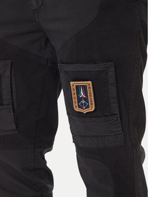 Aeronautica Militare Aeronautica Militare Hlače 252PA1664UCT04241 Crna Regular Fit