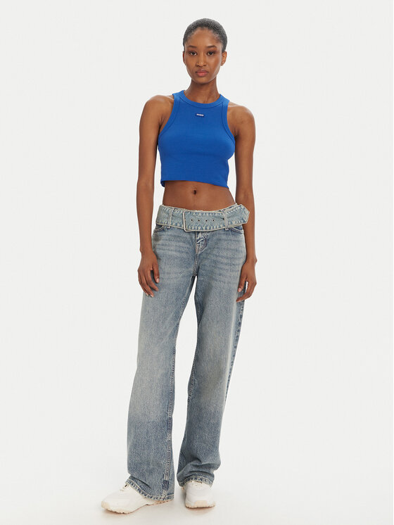 HUGO HUGO Jeans hlače Glory_B 50541520 Modra Relaxed Fit