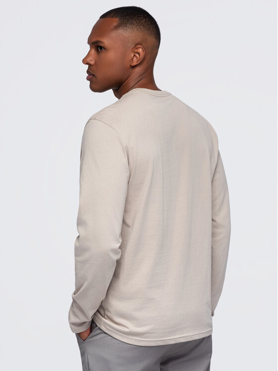 Ombre Ombre S dlouhým rukávem OM-LSBL-0142 Béžová Regular Fit