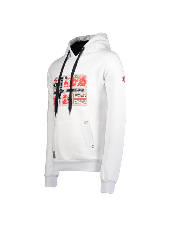 Geographical Norway Geographical Norway Bluza WT1874H/GN-WHITE Biały Reglan Fit