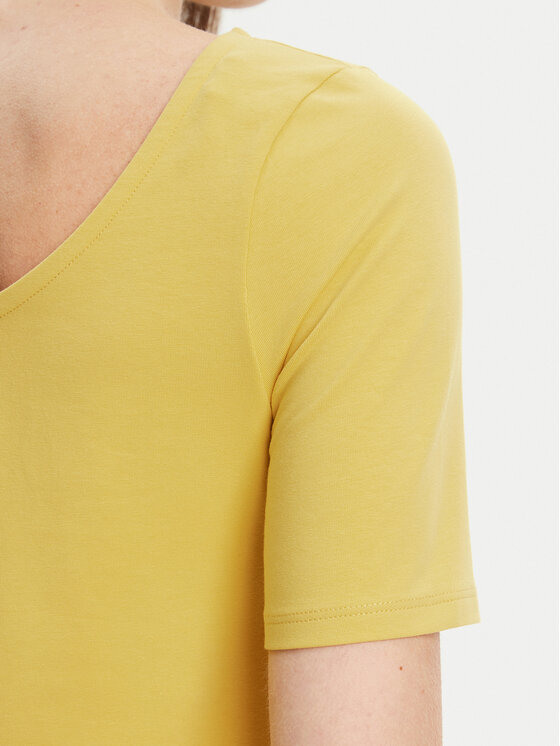 United Colors Of Benetton United Colors Of Benetton Tričko 3FJHD109K Žltá Slim Fit