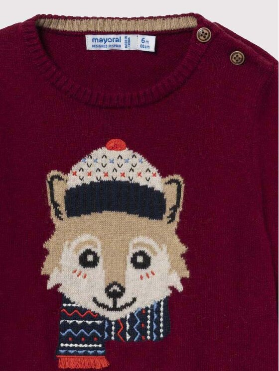 Mayoral Mayoral Džemperis 2377 Bordo Regular Fit