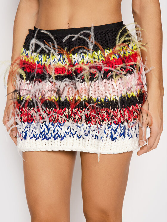 N°21 N°21 Mini sukňa 22E N2M0 AC01 7523 Farebná Slim Fit