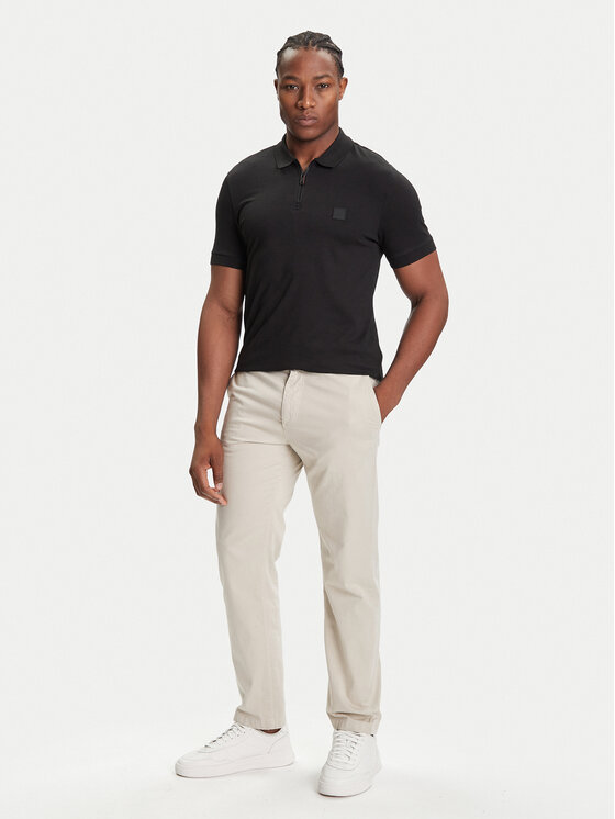 BOSS BOSS Polokošile Passerzip 50537507 Černá Slim Fit