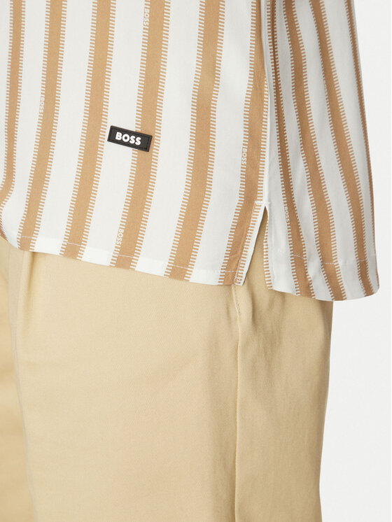 BOSS BOSS Koszula Beach 50535793 Beżowy Regular Fit
