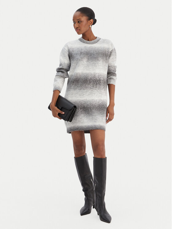 Liu Jo Liu Jo Плетена рокля MF5488 MA14R Сив Regular Fit