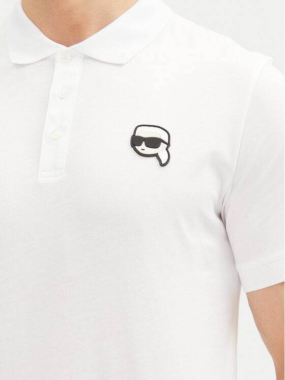 KARL LAGERFELD KARL LAGERFELD Polo majica 745710 500224 Bela Regular Fit
