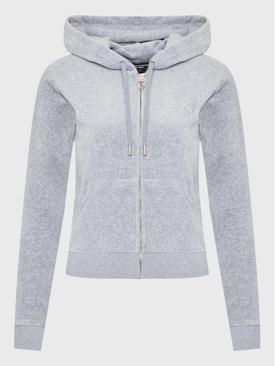 Juicy Couture Juicy Couture Mikina Robertson JCAP176 Šedá Slim Fit