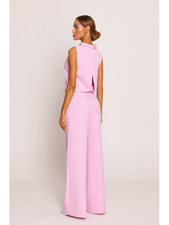 Made of Emotion Made of Emotion Kombinezon M382 Różowy Wide Leg