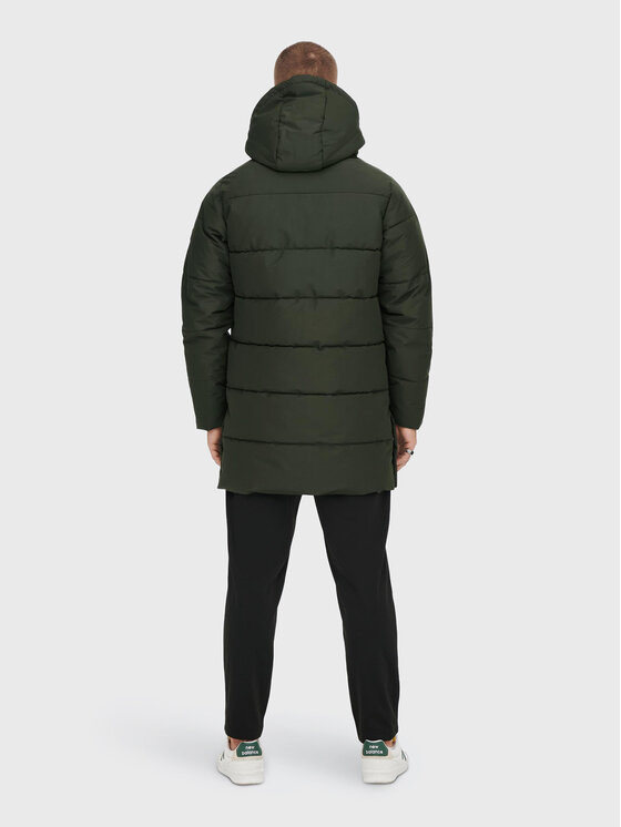 Only & Sons Only & Sons Wintermantel Carl Long 22020156 Grün Regular Fit