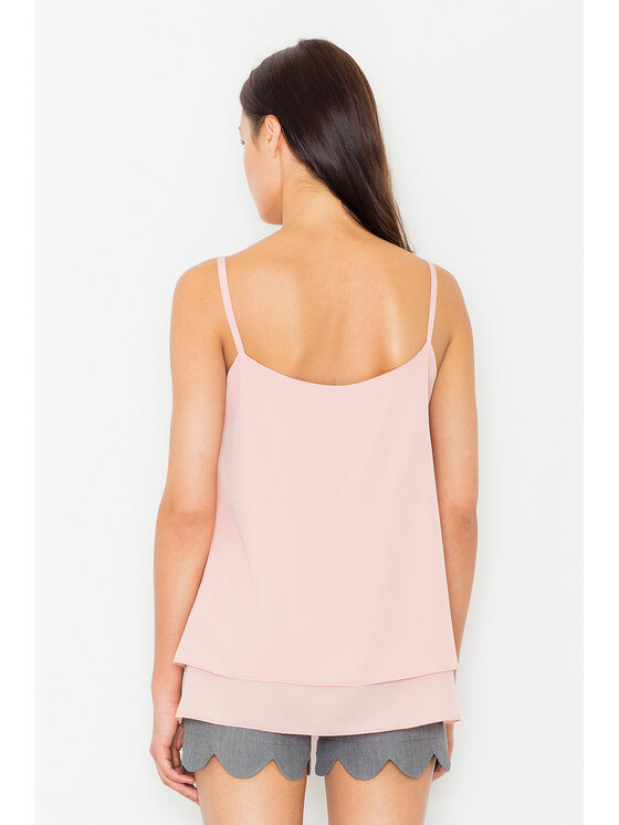FIGL FIGL Bluzka M481 Różowy Regular Fit