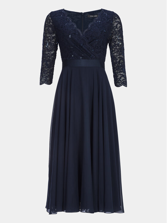 Swing Swing Coctailkleid 5AE29100 Dunkelblau Regular Fit