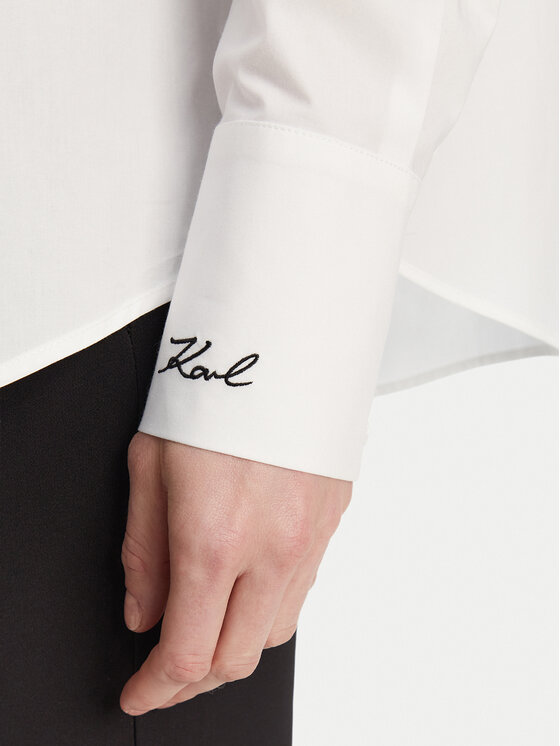 KARL LAGERFELD KARL LAGERFELD Koszula A2W11011 Biały Regular Fit