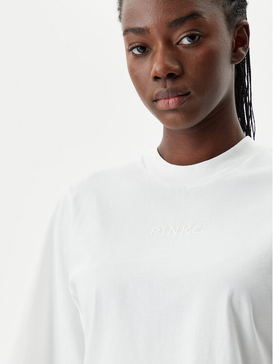 PINKO PINKO T-Shirt 104604 A2F8 Z05 Bílá Regular Fit